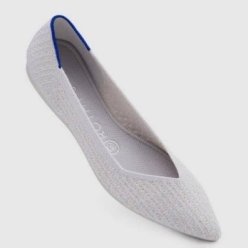 Rothy's The Point Flats Womens W9 Washable Flax Birdseye